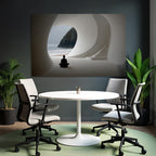 Yoga Meditation Serene Architectural Space Meditation Coastline Tranquility | Yoga und Meditation | Themen und Hobbys