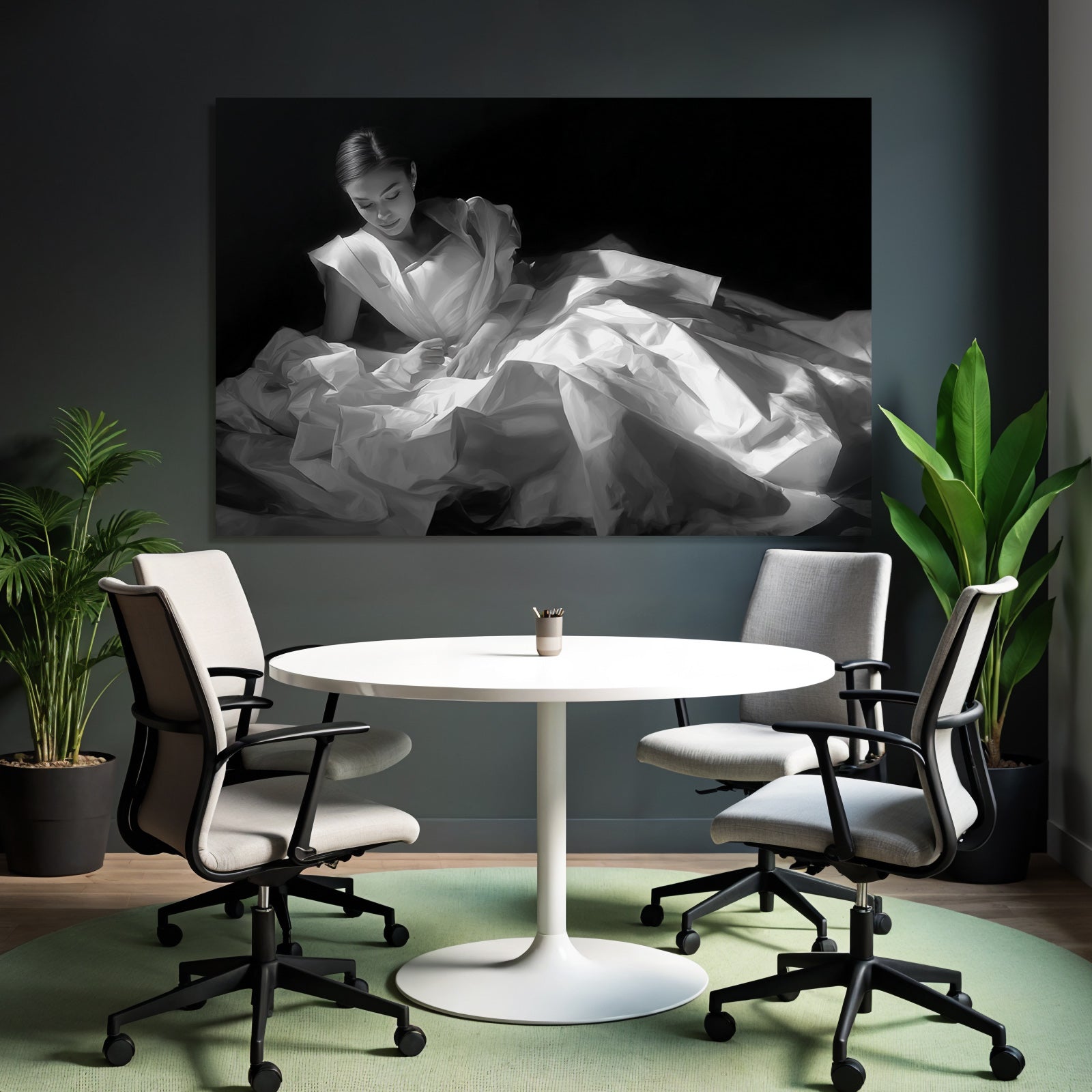 Person In Fliessendem Gewae Kleid Portrait Mode Kunst | Aktkunst und Sinnlichkeit | Menschen und Emotionen