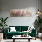 Trocken Retro Flowers Arrangement Vibrante Farben Kunstvolles Komposition