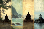 Yoga Meditation Meditative Figuren In Natur Landschaften Ruhe Und Reflexion | Yoga und Meditation | Themen und Hobbys