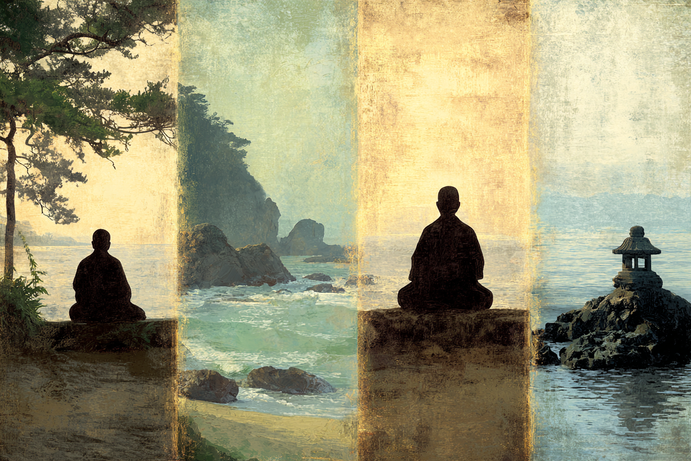 Yoga Meditation Meditative Figuren In Natur Landschaften Ruhe Und Reflexion | Yoga und Meditation | Themen und Hobbys