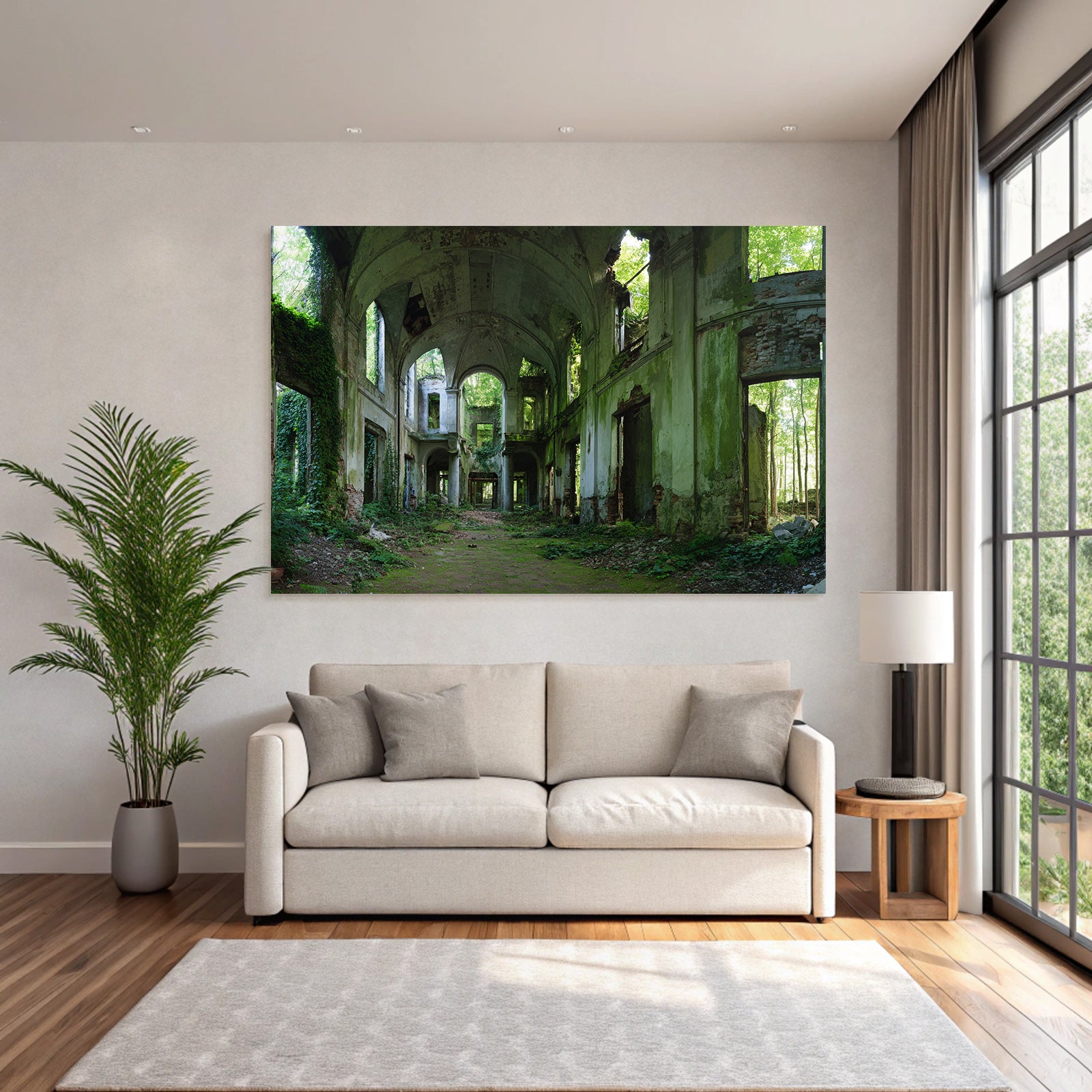 Verlassene Gebaeude Mit Natur Im Innenraum Haunting Atmosphäre | Lost Places | Architektur