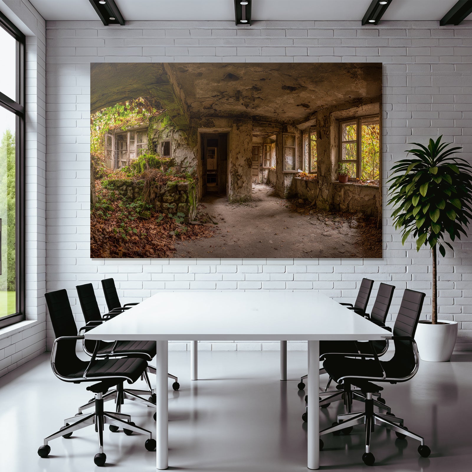 Verlassener Raum Natur Übernimmt Raum | Lost Places | Architektur