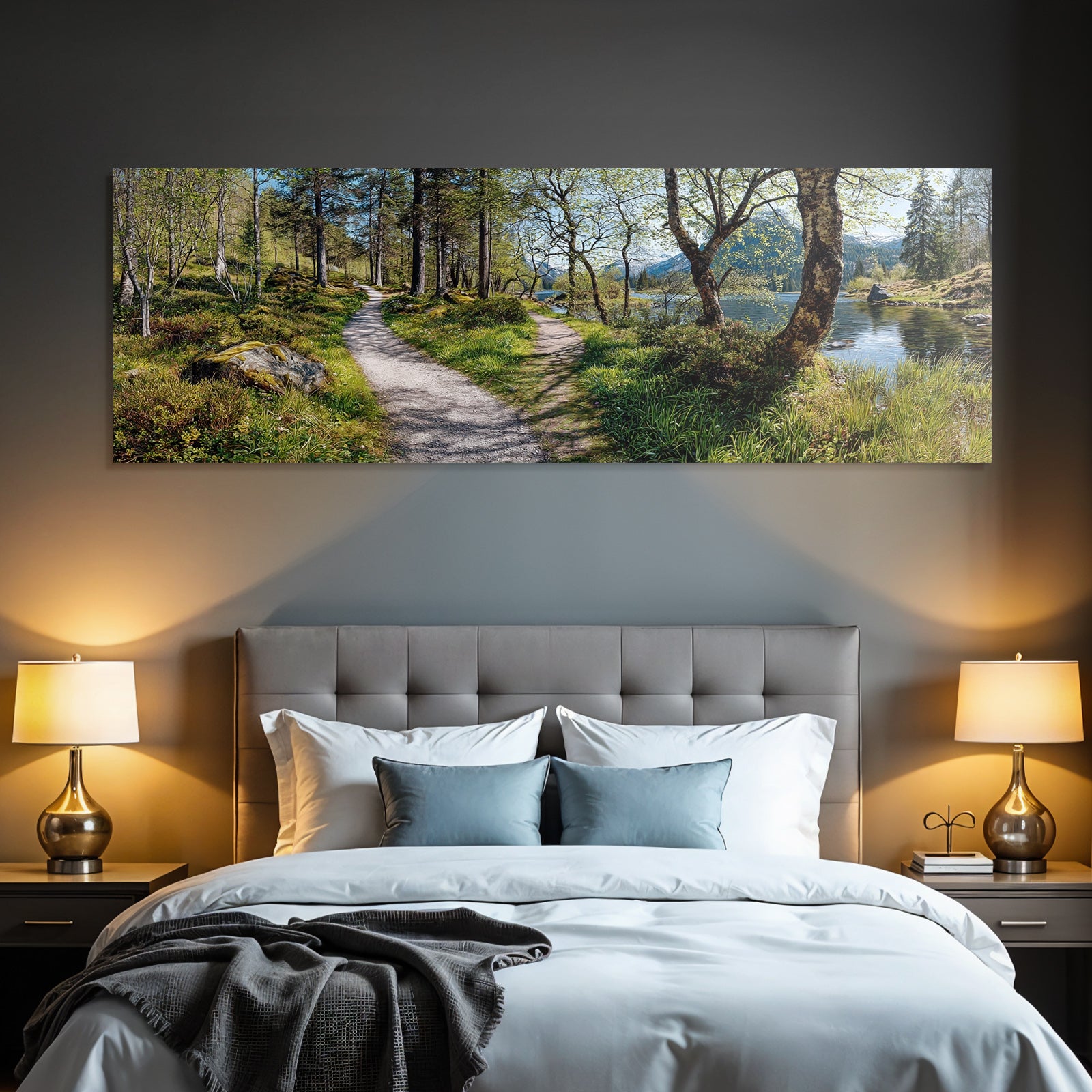 Ruhige Wald Path Mit Ruhigem Wasser Picturesque Natur Erleben | Duenen und Heide | Landschaften