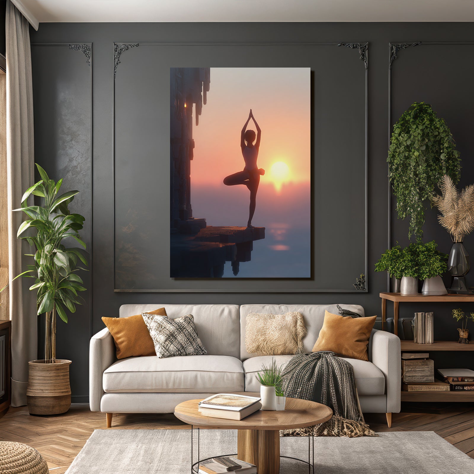 Yoga Meditation Yoga Practice Im Sonnenuntergang Ruhe Und Balance | Yoga und Meditation | Themen und Hobbys