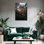 Ein Harmonisches Natur Ursprung Im Ruin Lichtfall Und Nebel | Lost Places | Architektur