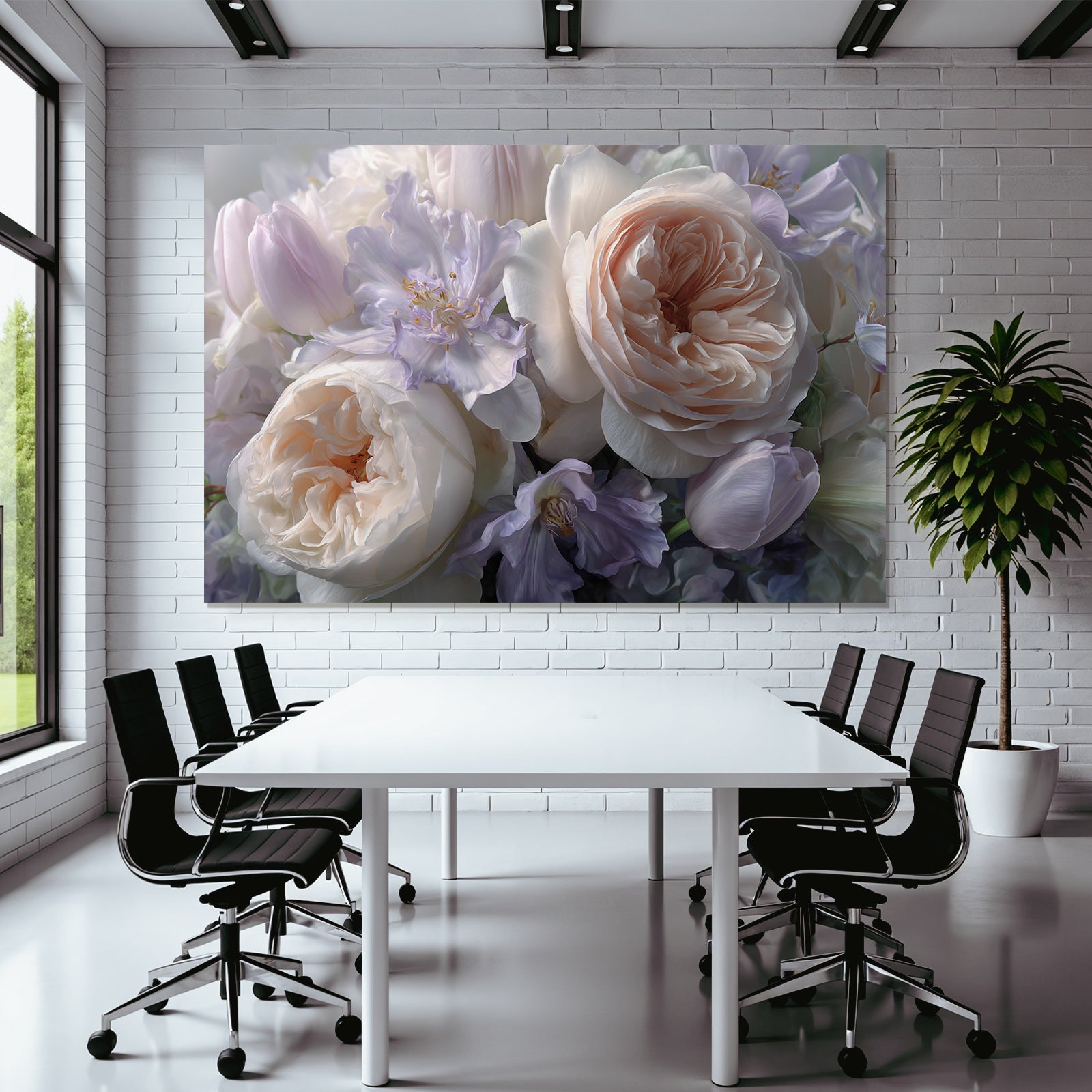 Traumhafte Pastellfarben Rosen Tulpen Und Filigrane Blüten