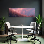 Ruhige Landschaft Grasstadt Skyline Sunset | Duenen und Heide | Landschaften