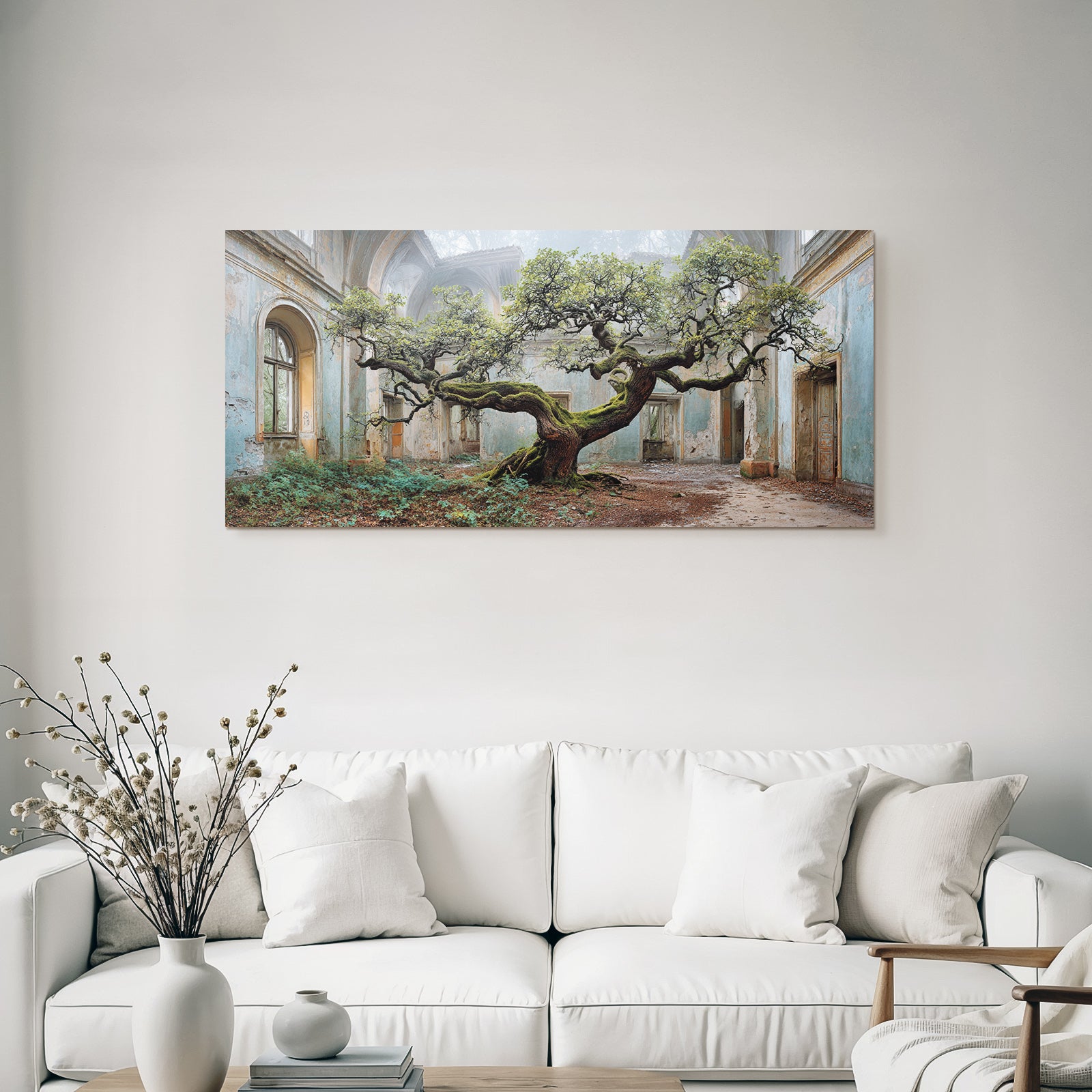 Verlassene Gebaeude Mit Baum Natur Reclaimt | Lost Places | Architektur