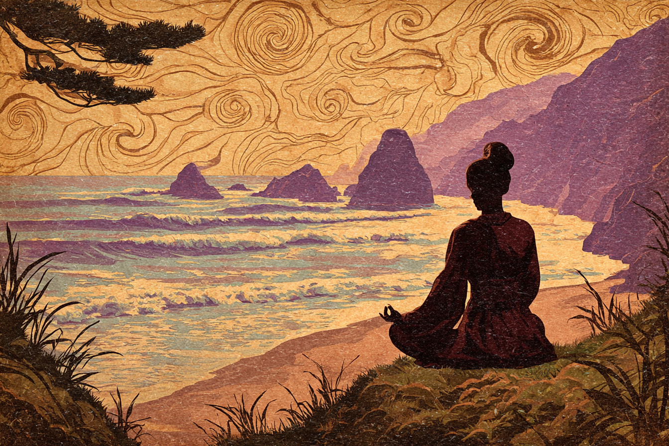 Yoga Meditation Friedvolle Sehn Bei Der Küste Meditation Und Natur | Yoga und Meditation | Themen und Hobbys
