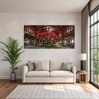 Verlassene Rot Baum Und Moos Harmonie Von Natur Und Verfall | Lost Places | Architektur