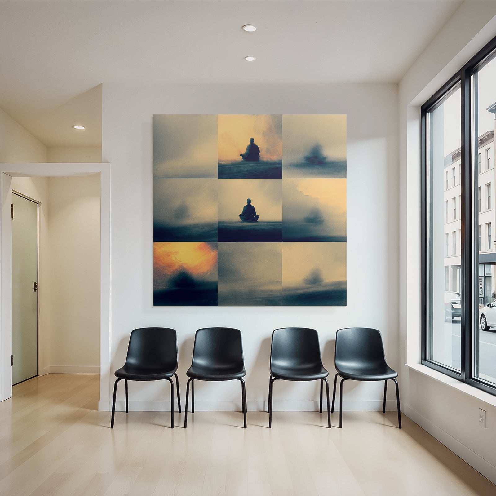 Yoga Meditation Meditierende Figuren Abstrakte Kunst Tranquilität | Yoga und Meditation | Themen und Hobbys