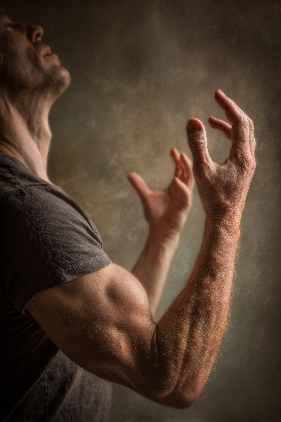 Dramatische Pose Starke Emotion | Haende und Gestik | Menschen und Emotionen