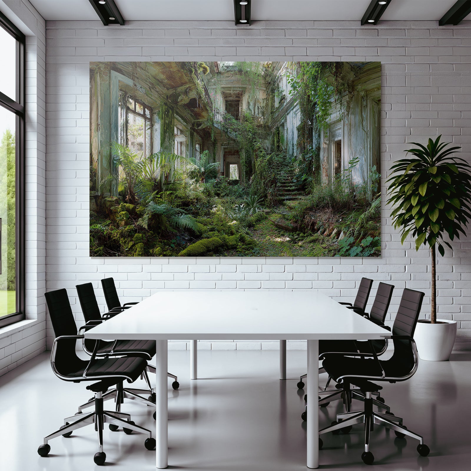 Verlassene Innenansicht Natur Reclaiming | Lost Places | Architektur