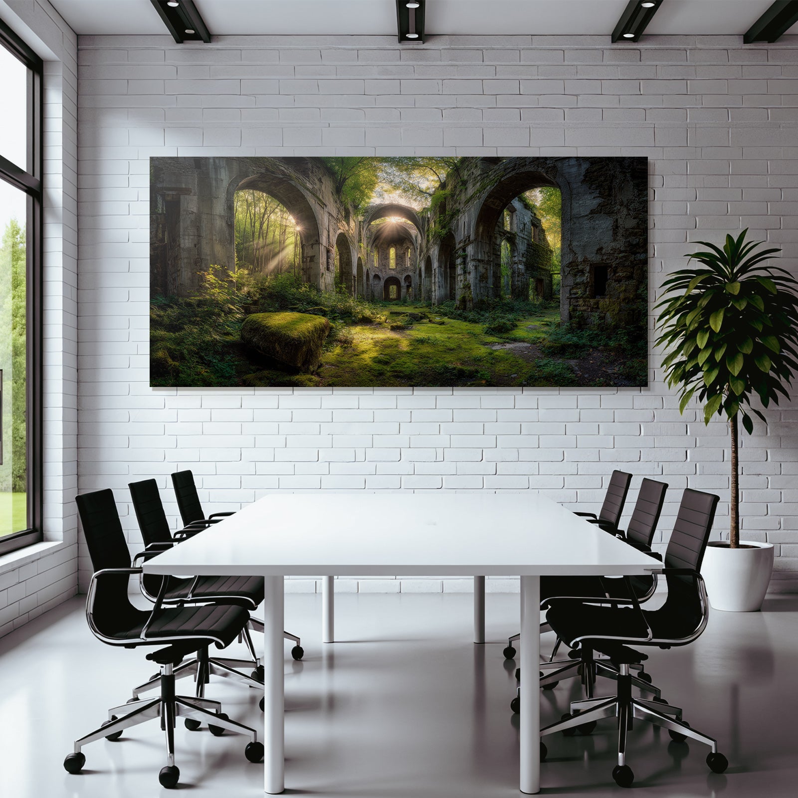 Überwachsene Ruine Umgeben Von Grünem Lichtdurchflutete Atmosphäre | Lost Places | Architektur