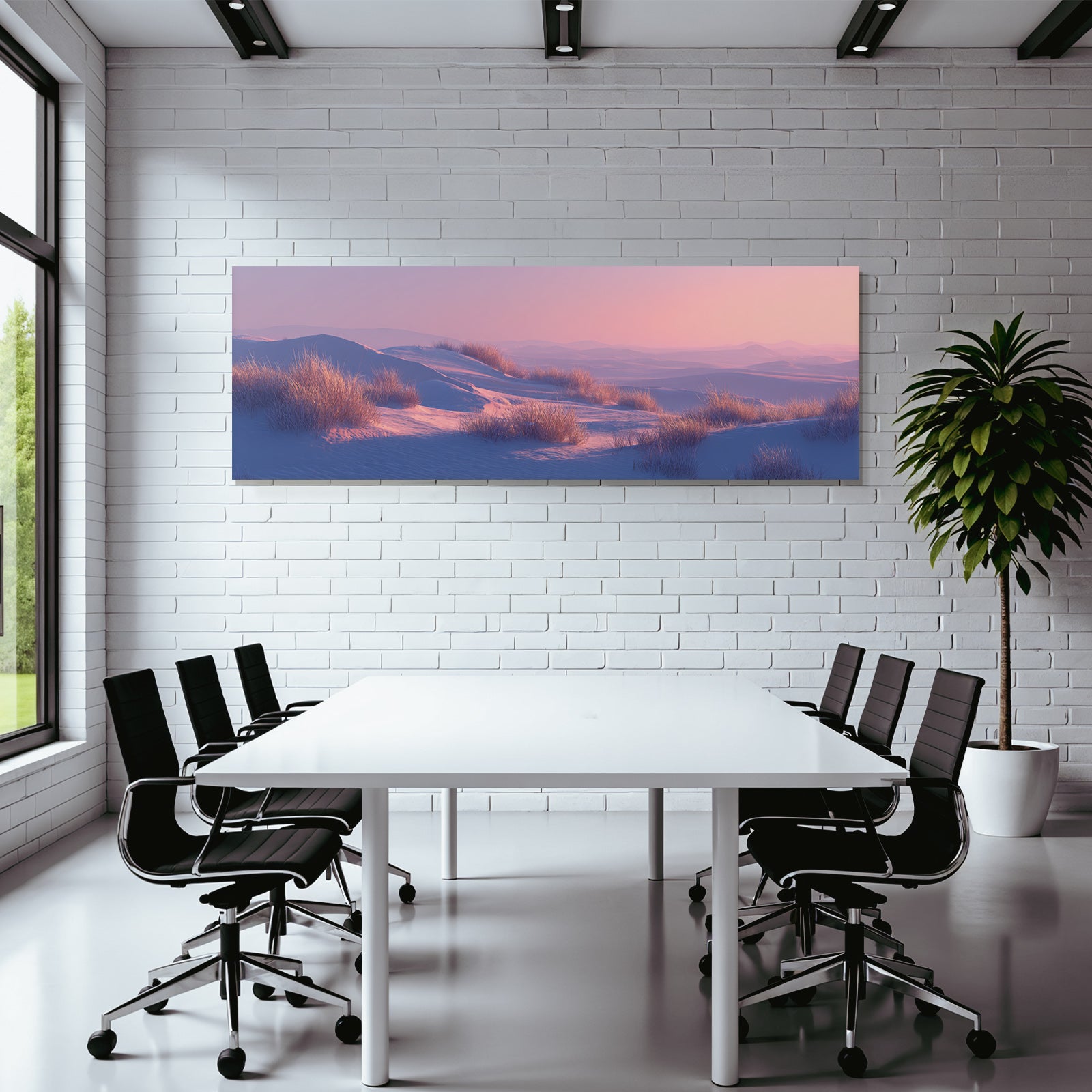 Ruhige Winterlandschaft Dawn Dusk Pastellfarben | Duenen und Heide | Landschaften
