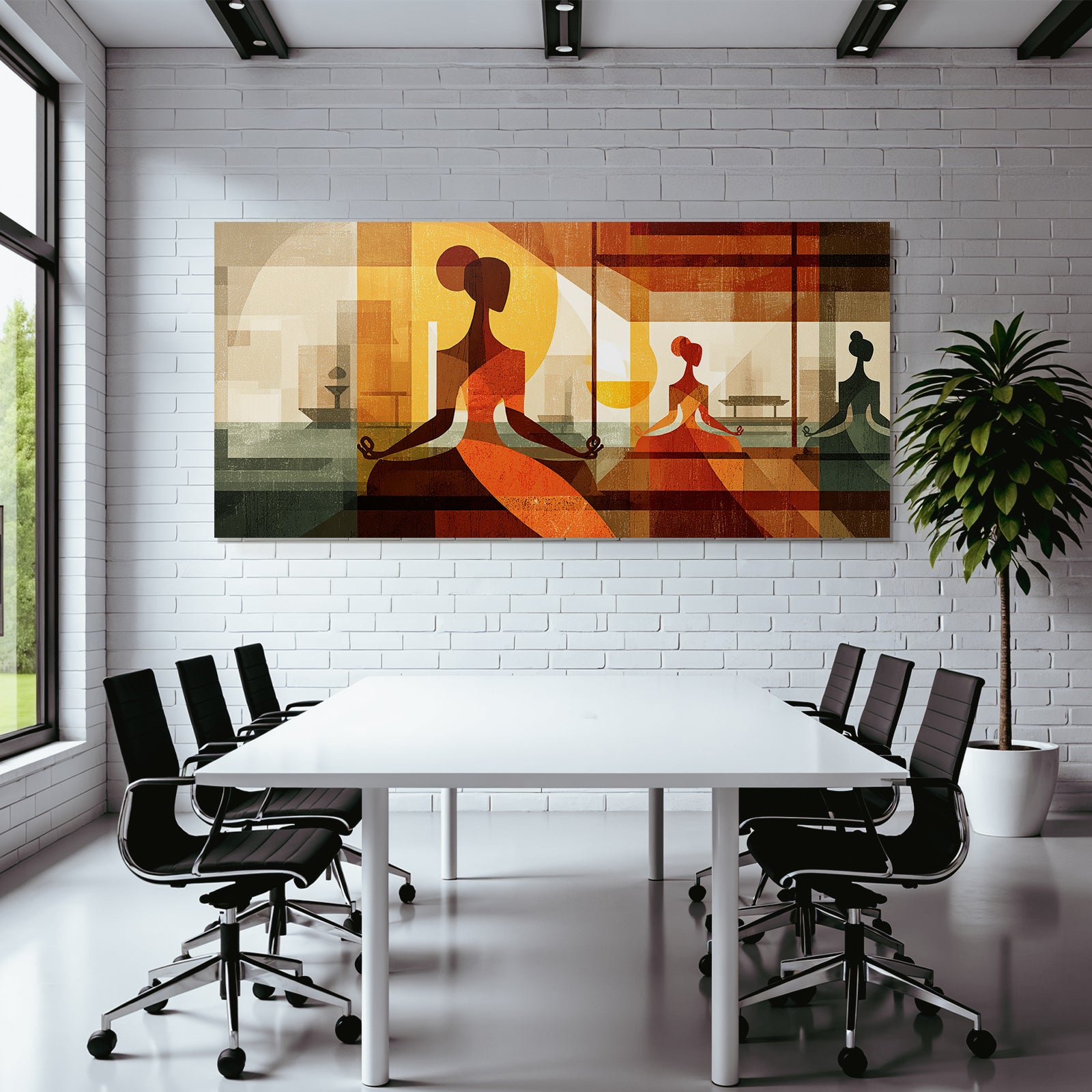 Yoga Meditation Abstrakte Meditation Figuren Ruhe Innenarchitektur | Yoga und Meditation | Themen und Hobbys