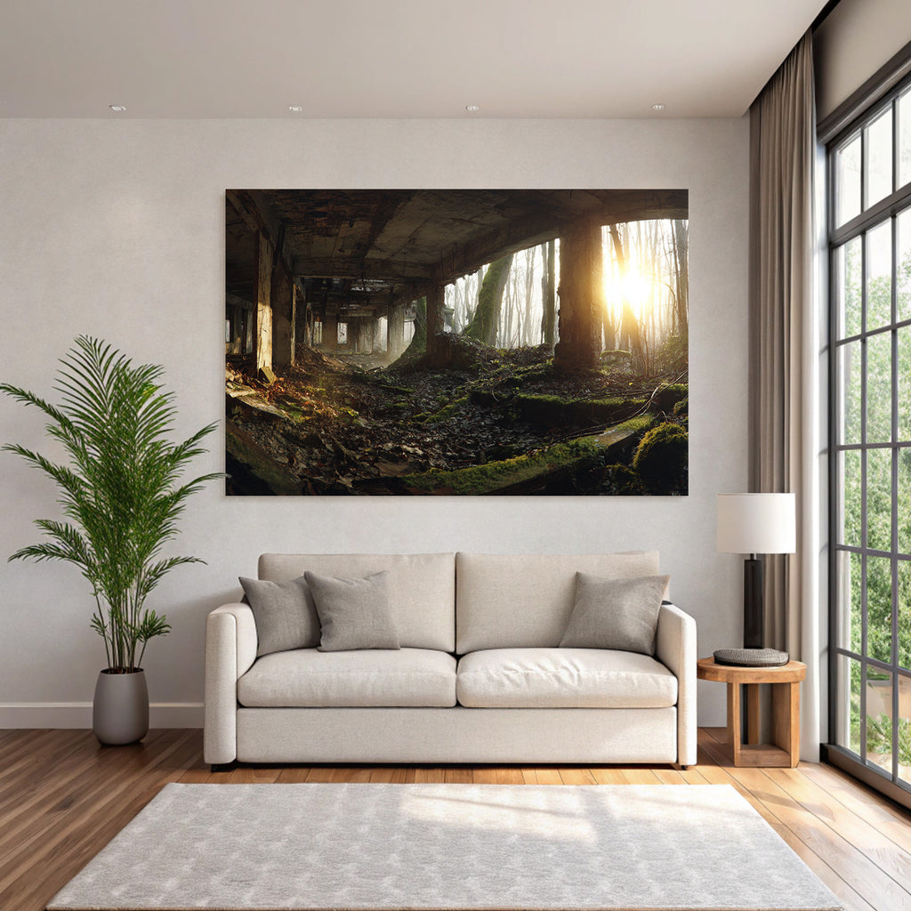 Verlassenes Gebaeude Im Wald Natur Reclaiming Urban Space | Lost Places | Architektur