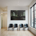 Abandoned Room With Tree Reclaiming Space Wettered Walls And Large Windows | Lost Places | Architektur