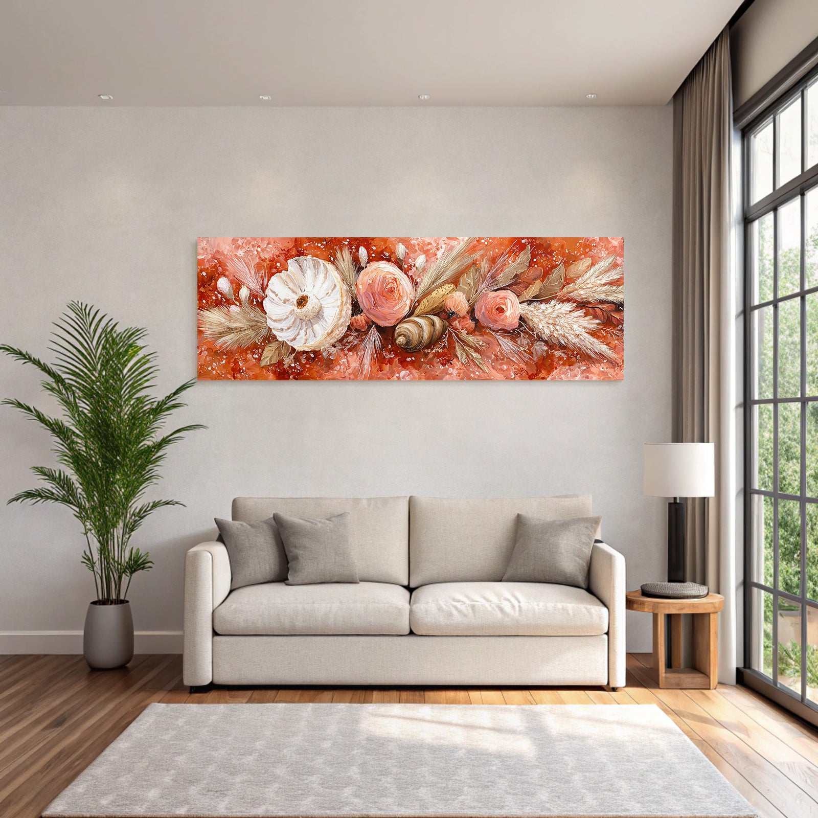 Trocken Retro Flowers Blatt Kunstwerk Bunte Anordnung