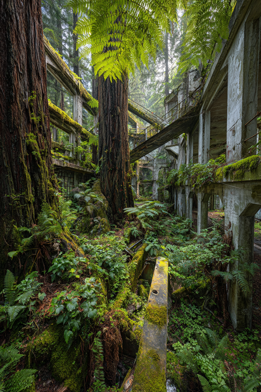 Nature Reclaiming Abandoned Structure In Forest | Lost Places | Architektur