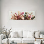 Trocken Retro Flowers Florale Anordnung Mit Soften Farbtonen Pink Und Weiss