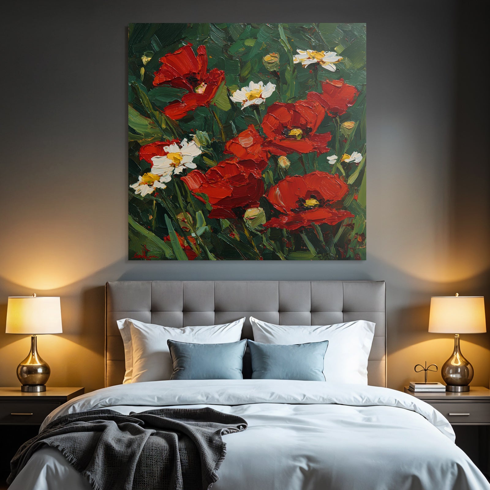 Bild Mit Mohn Und Gänseblümchen