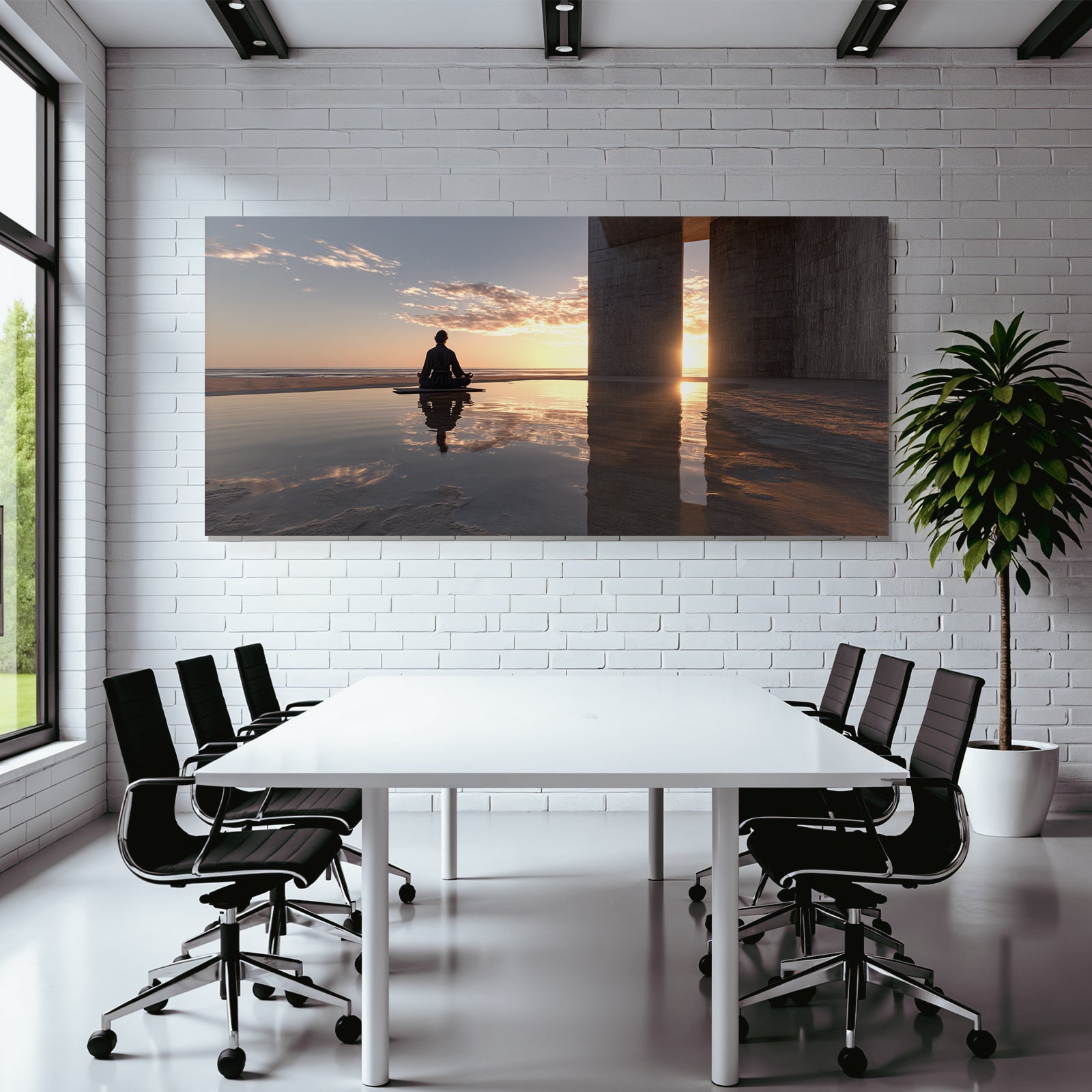 Yoga Meditation Ruhige Szenen Meditation Architektur Sonnenuntergang Reflexion | Yoga und Meditation | Themen und Hobbys