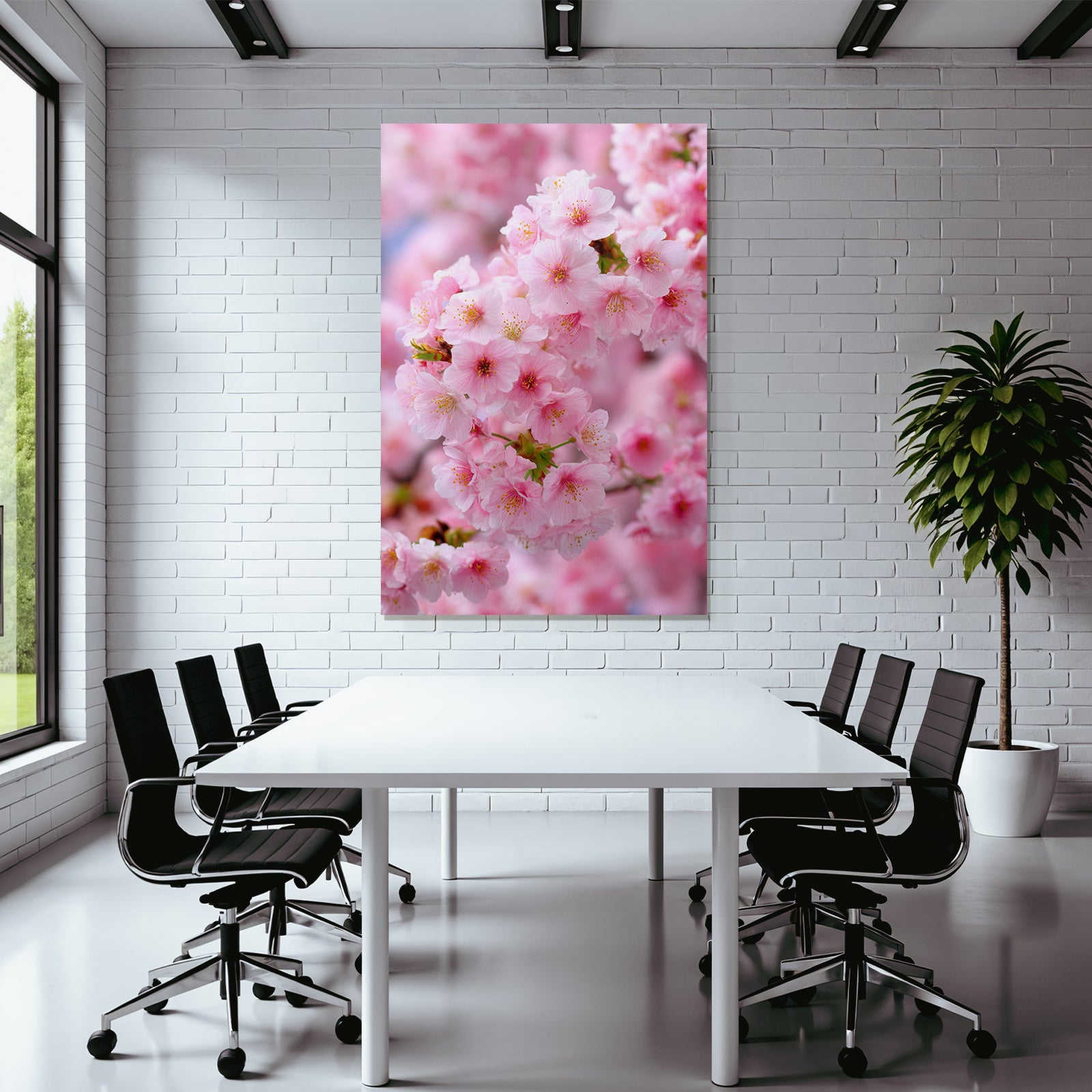Zarte Rosablühende Kirschblüten Im Frühling
