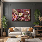 Trocken Retro Flowers Arrangement Blüten Getrocknete Pflanzen Wheat Eukalyptus