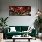 Verlassene Rot Baum Und Moos Harmonie Von Natur Und Verfall | Lost Places | Architektur