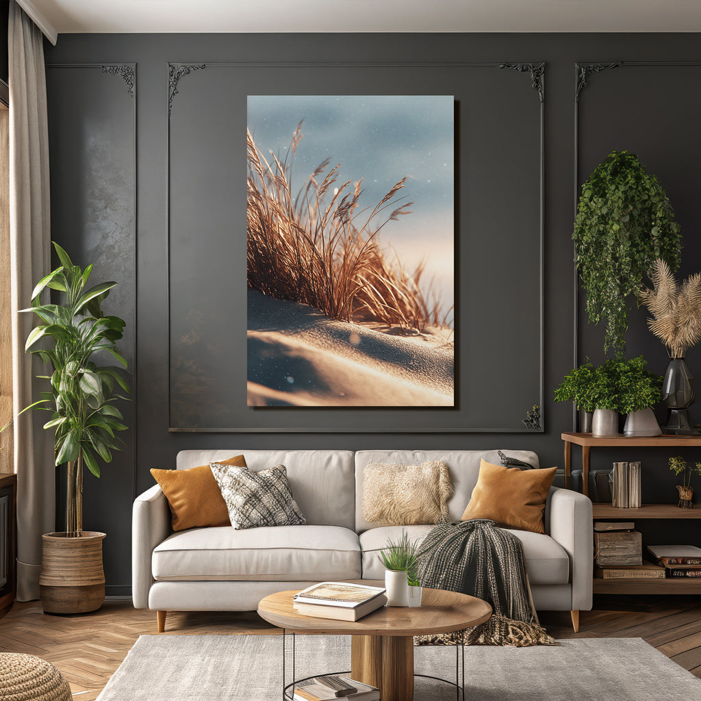 Hohes Gras Auf Sand Im Warmen Licht Serene Natur | Duenen und Heide | Landschaften