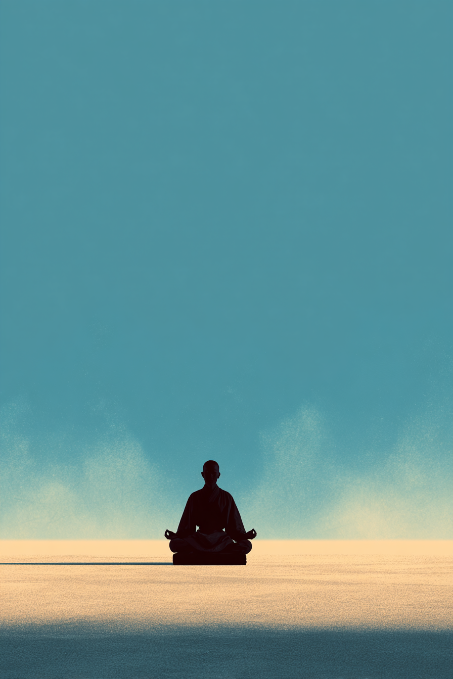 Yoga Meditation Meditierende Person In Ruhiger Umgebung | Yoga und Meditation | Themen und Hobbys