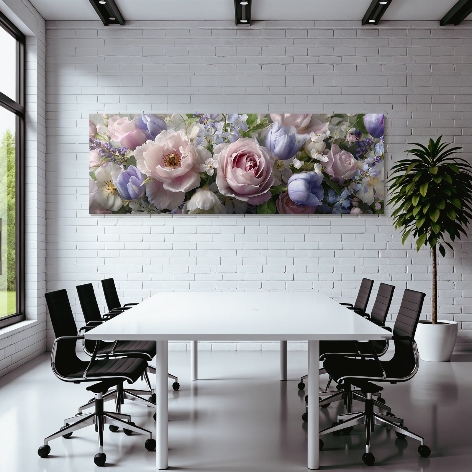 Nahaufnahme Von Strauss Mit Rosen Und Tulpen