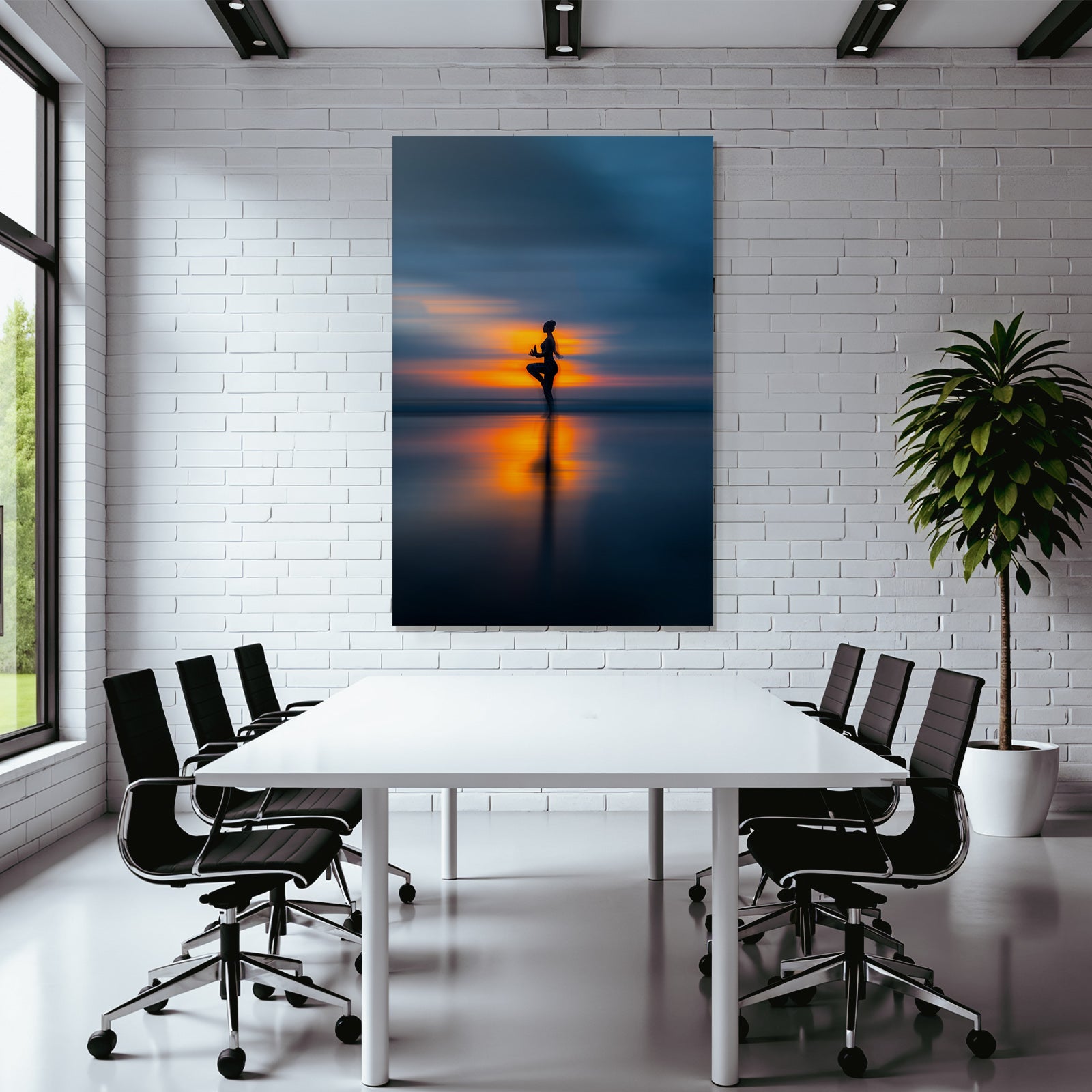 Yoga Meditation Yoga Pose Am Sunset Reflexionen Im Wasser Ruhe Und Stille | Yoga und Meditation | Themen und Hobbys