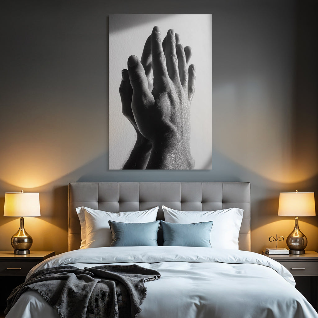 Hände Im Contrast Bw Licht Hintergrund Texturen Und Formen | Haende und Gestik | Menschen und Emotionen