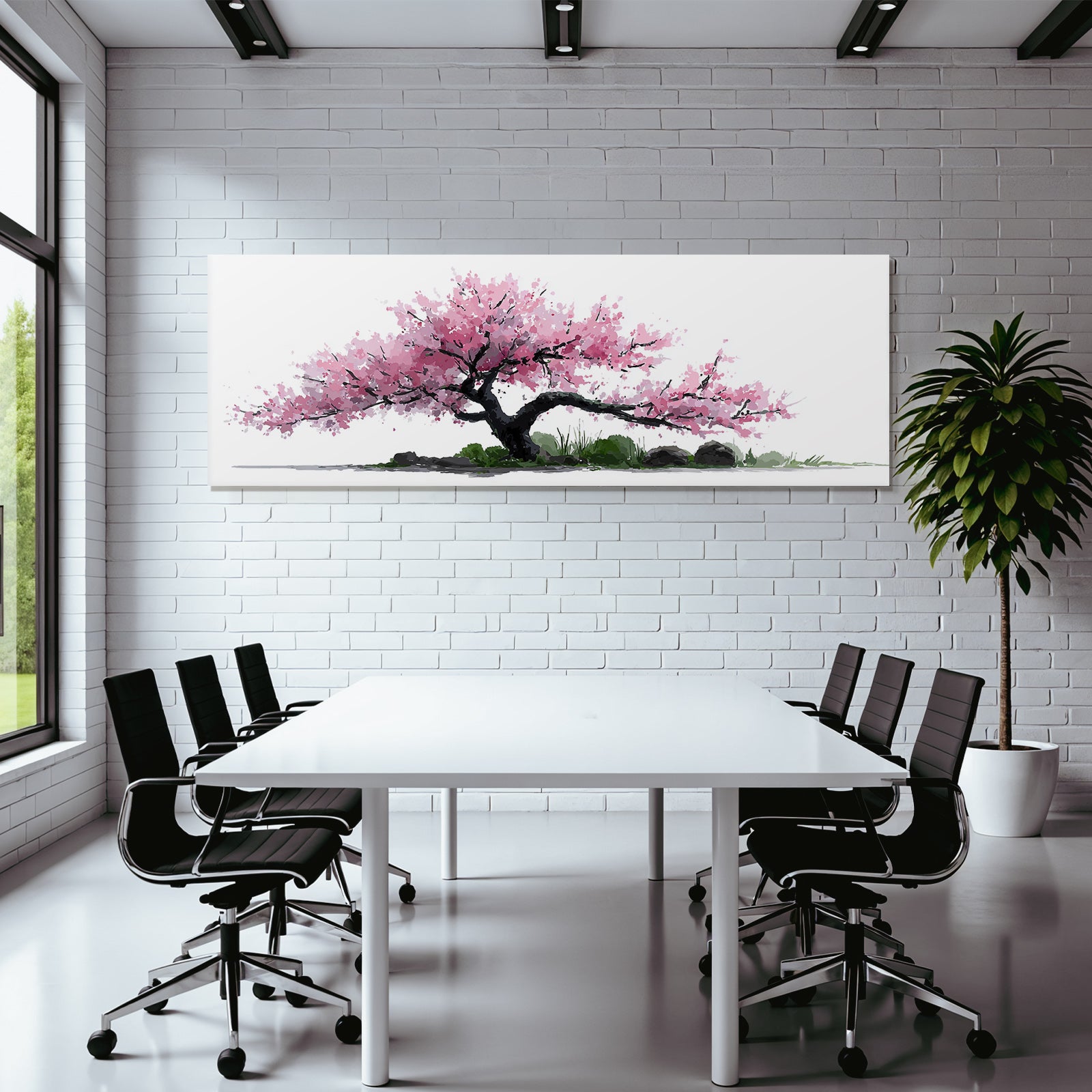 Blühender Kirschbaum Mit Rosa Blüten