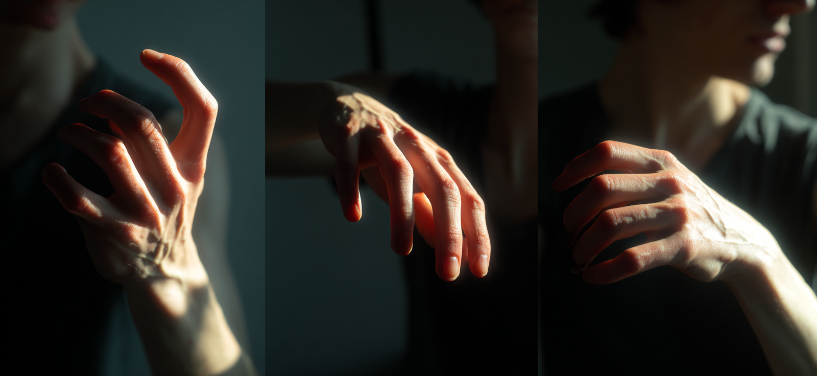 Hände Verschiedene Posen Licht Schatten Details | Haende und Gestik | Menschen und Emotionen