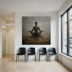 Yoga Meditation Meditierender Mensch In Ruhe Mit Kunstvollem Hintergrund | Yoga und Meditation | Themen und Hobbys