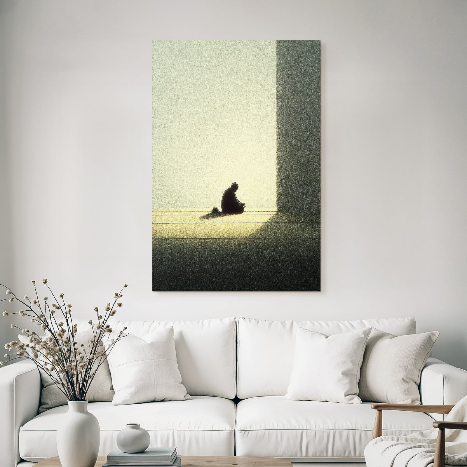 Yoga Meditation Einsame Figuren Introspektion Minimalismus | Yoga und Meditation | Themen und Hobbys