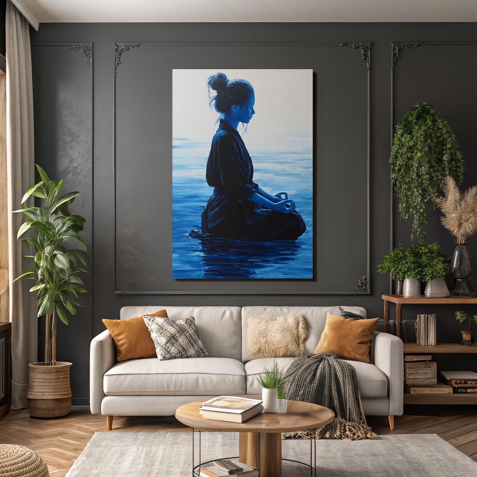 Yoga Meditation Frau In Meditativer Posen Auf Dem Wasser Meditation Introspektion | Yoga und Meditation | Themen und Hobbys