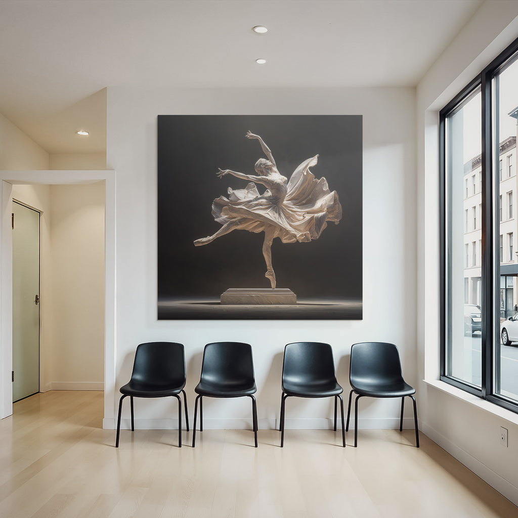 Balletttanzende Skulptur In Ausdrucksvollem Pose | Aktkunst und Sinnlichkeit | Menschen und Emotionen