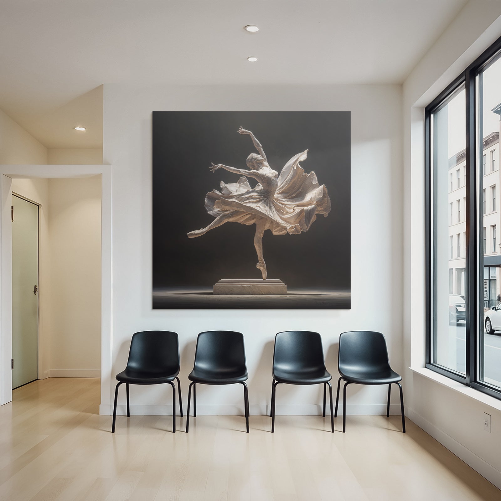 Balletttanzende Skulptur In Ausdrucksvollem Pose | Aktkunst und Sinnlichkeit | Menschen und Emotionen