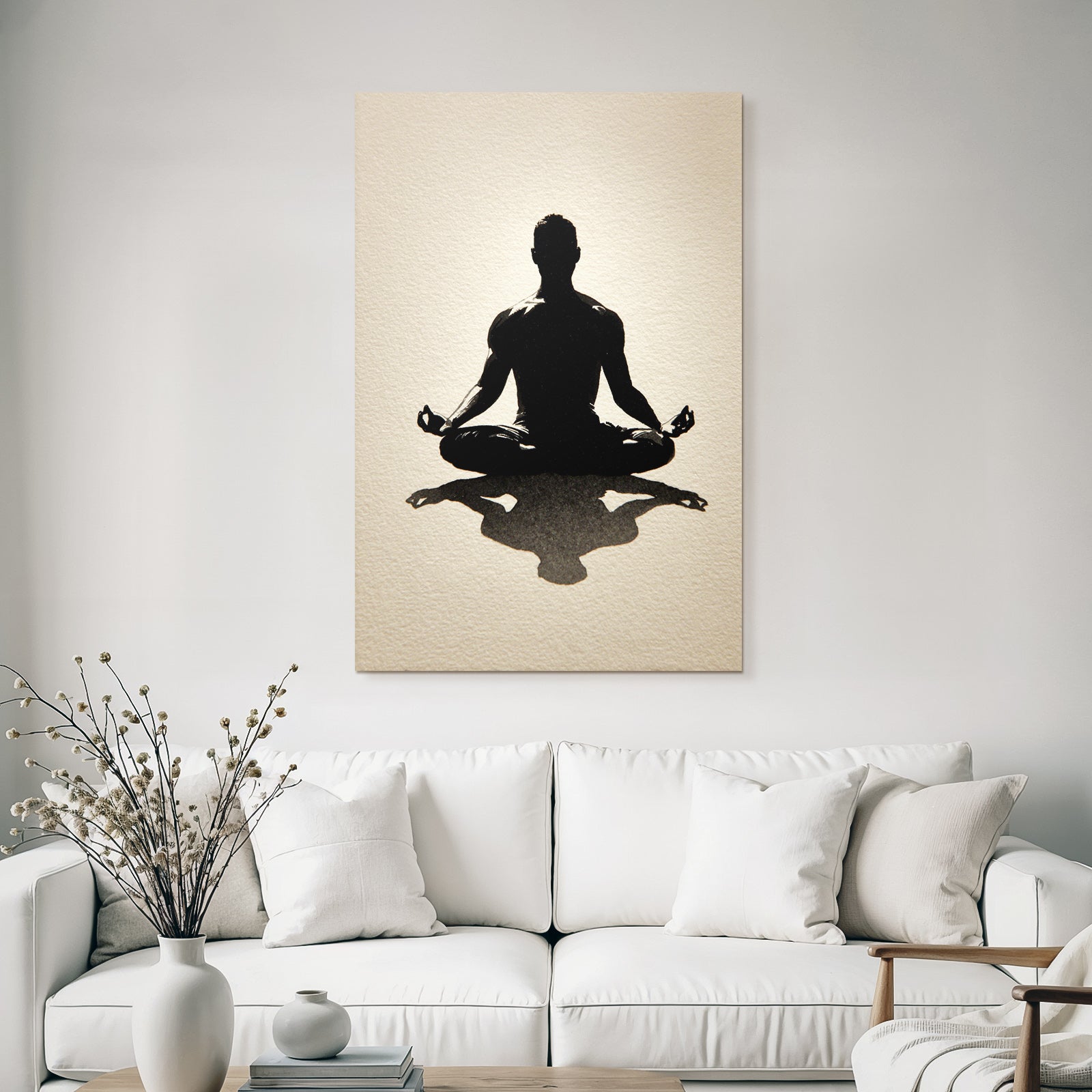 Yoga Meditation Silhoütte Einer Person Im Meditativen Sitz Geste | Yoga und Meditation | Themen und Hobbys