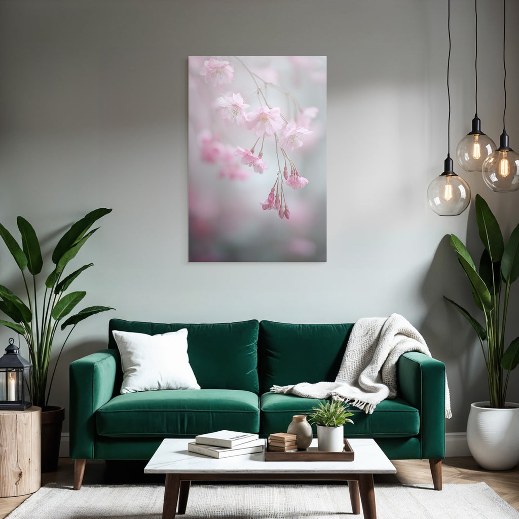 Zarte Rosa Kirschblüten Frühlingsneubeginn