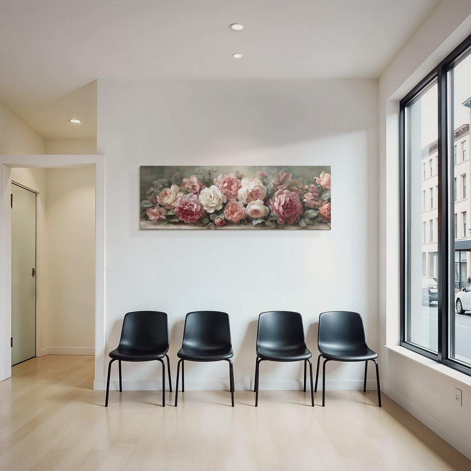 Schöner Rosenstrauss In Rosa Und Weiss