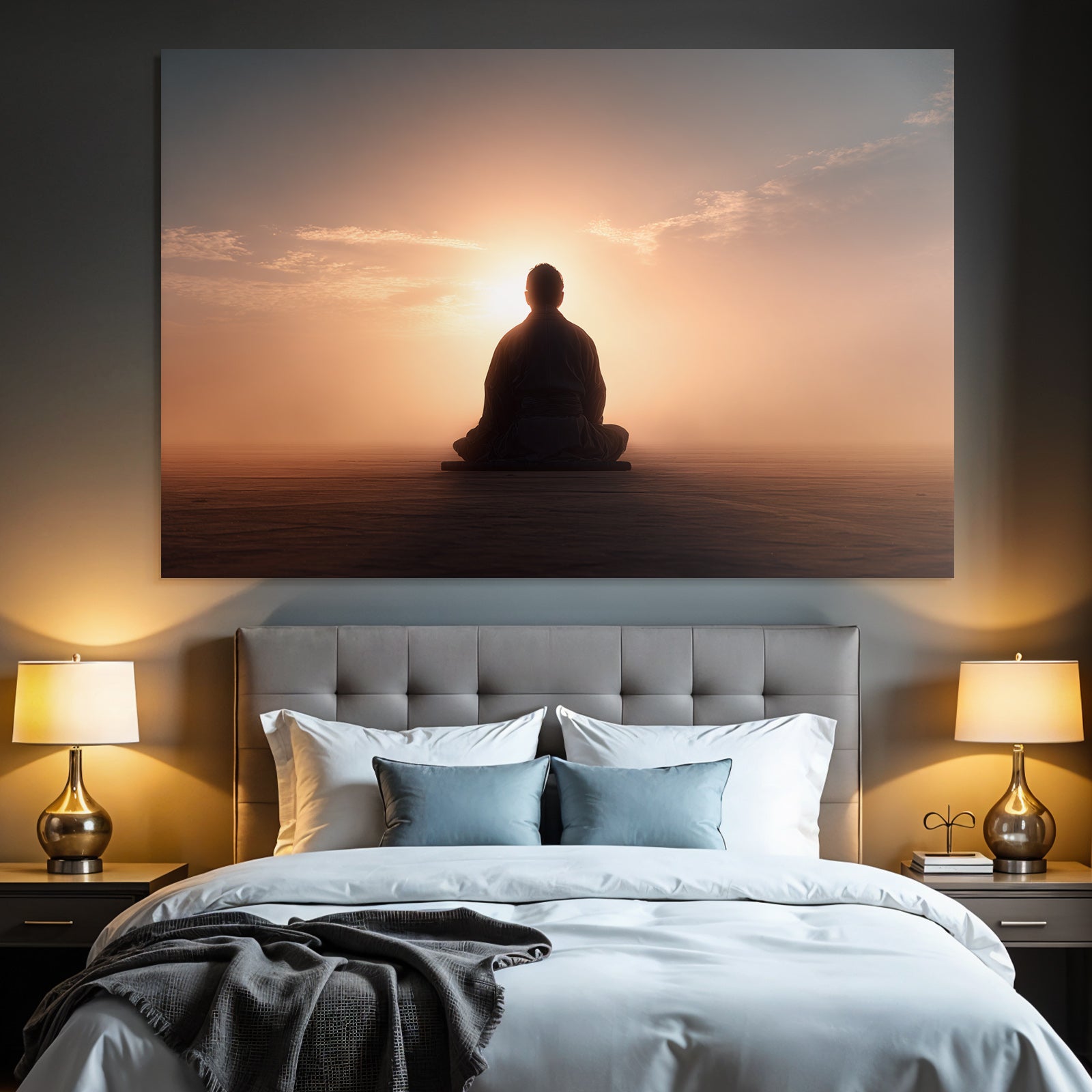 Yoga Meditation Meditierende Person Im Bodensatz Gegen Sonnenaufgang Sonnenuntergang | Yoga und Meditation | Themen und Hobbys