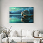 Polarlicht Hedgehog Am Wasser Aurora Borealis Landschaft | Fjorde und Gletscher | Landschaften