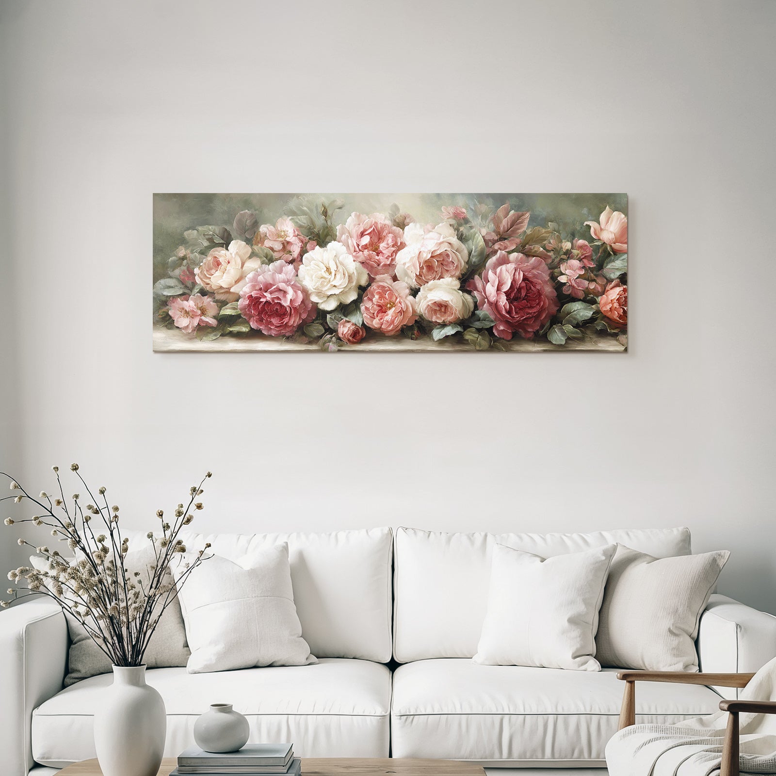 Schöner Rosenstrauss In Rosa Und Weiss