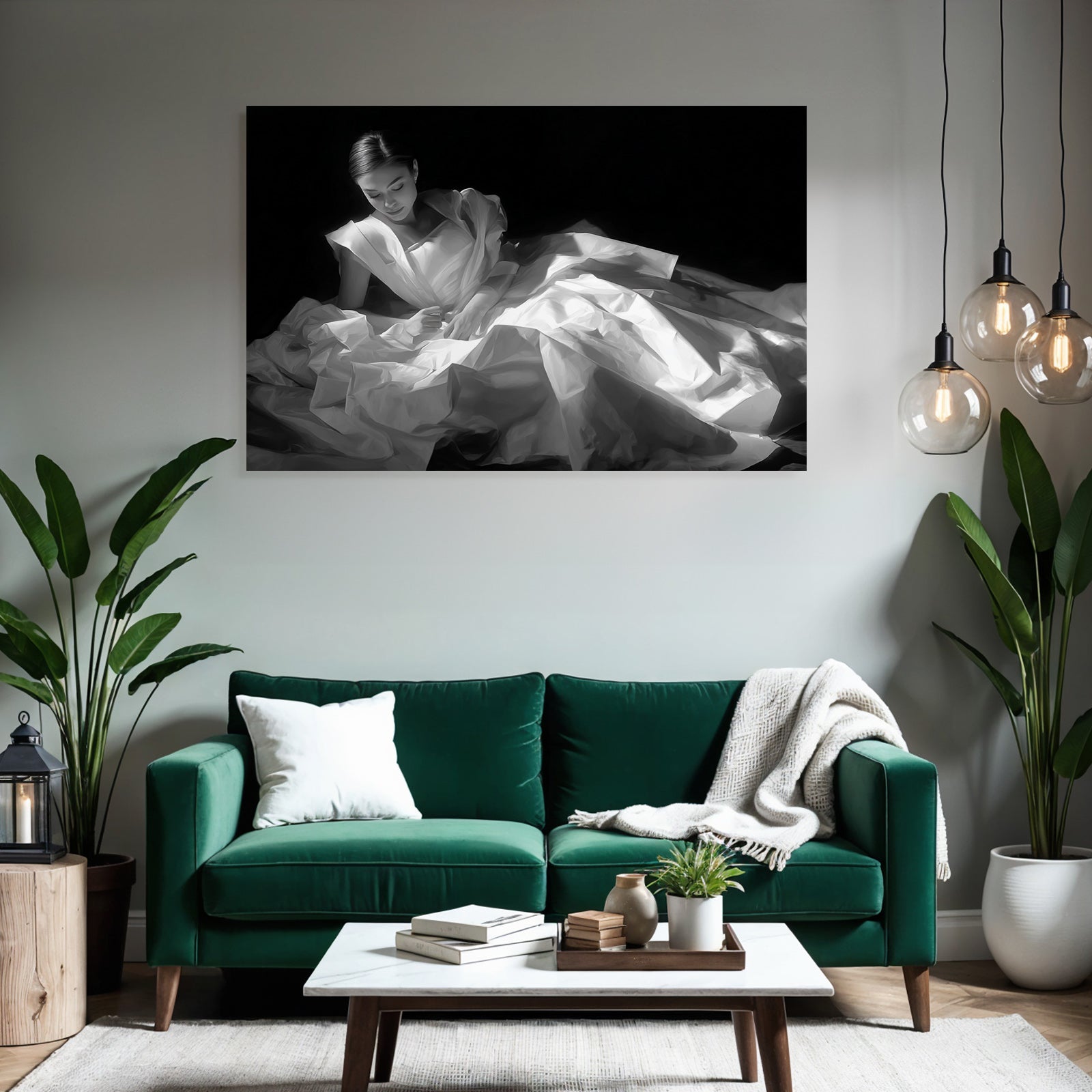 Person In Fliessendem Gewae Kleid Portrait Mode Kunst | Aktkunst und Sinnlichkeit | Menschen und Emotionen